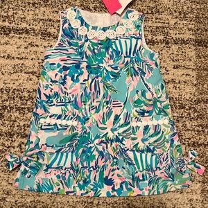 NWT Lilly Pulitzer Little Lilly Knit Shift child floral dress, size 2